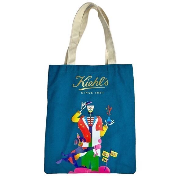 Kiehl’s Limited Edition Designer Tote Bag Shoulder Carry On Janine Rewell - Picture 3 of 6